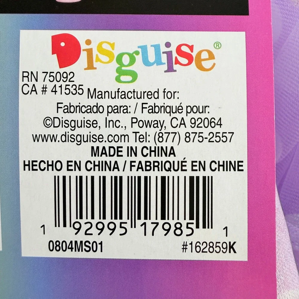 Rainbow High Violet Costume Girls Medium 7/8 Dress Jacket Disguise New
